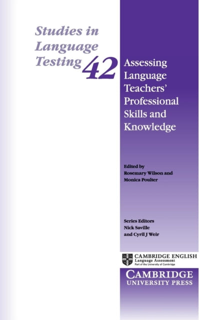 Book cover of: Assessing Language Teachers' Professional Skills and Knowledge. By: WilsonRosemary
