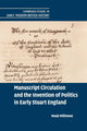 Book cover of: Manuscript Circulation and the Invention of Politics in Early Stuart England. By: Noah Millstone