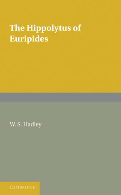 Book cover of: Hippolytus of Euripides