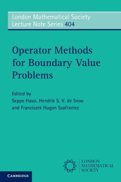 Book cover of: Operator Methods for Boundary Value Problems