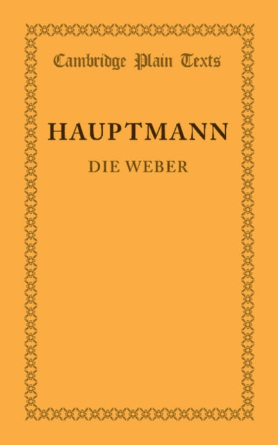 Book cover of: Die Weber. By: Gerhart Hauptmann