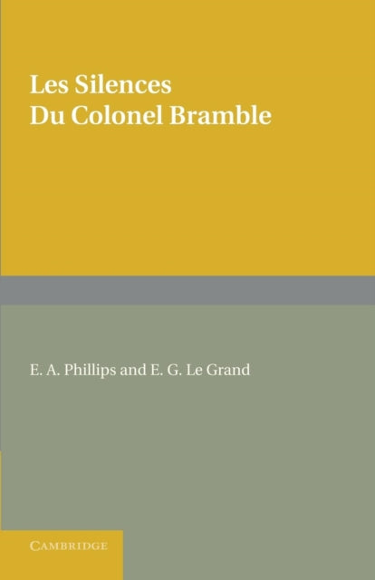 Book cover of: Les silences du Colonel Bramble. By: André Maurois