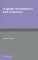 Book cover of: William Pitt Earl of Chatham. By: Thomas Babington Macaulay