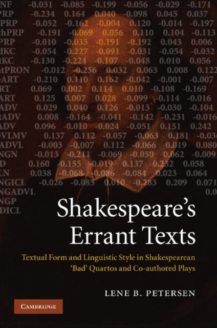 Book cover of: Shakespeare's Errant Texts. By: Lene B. Petersen