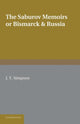 Book cover of: Saburov Memoirs: or, Bismarck and Russia. By: Peter Alexandrovich Saburov