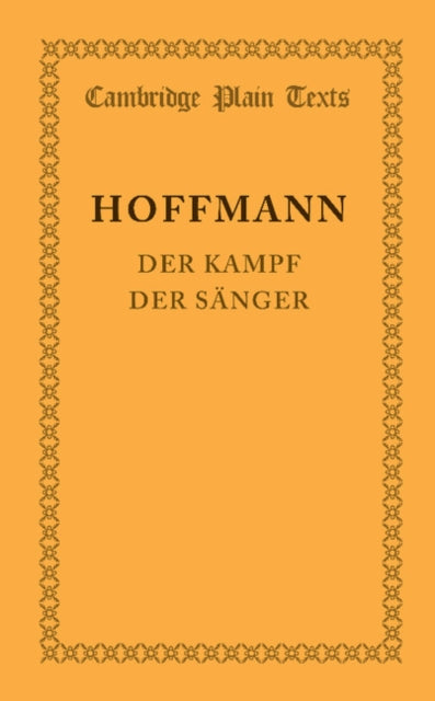 Book cover of: Der Kampf der Sanger. By: E. T. A. Hoffmann