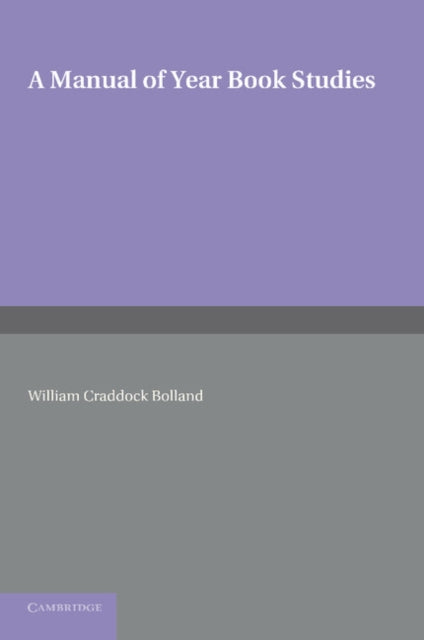 Book cover of: Manual of Year Book Studies