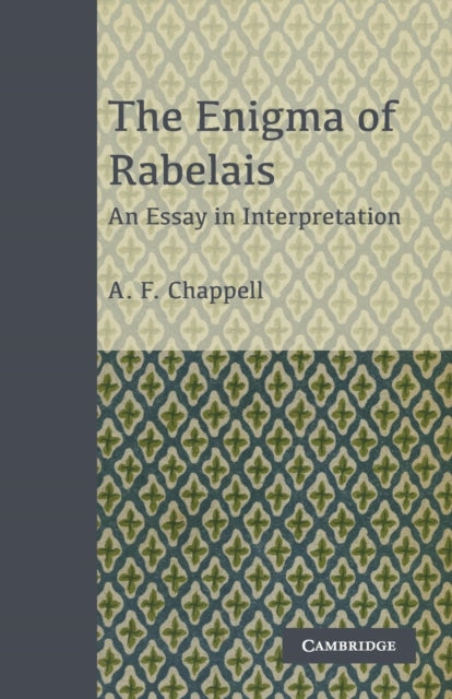 Book cover of: Enigma of Rabelais. By: A. F. Chappell