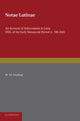 Book cover of: Notae Latinae. By: W. M. Lindsay