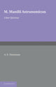Book cover of: Astronomicon: Volume 5, Liber Quintus. By: A. E. Housman