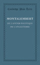 Book cover of: De l'avenir politique de l'Angleterre. By: Charles de Montalembert