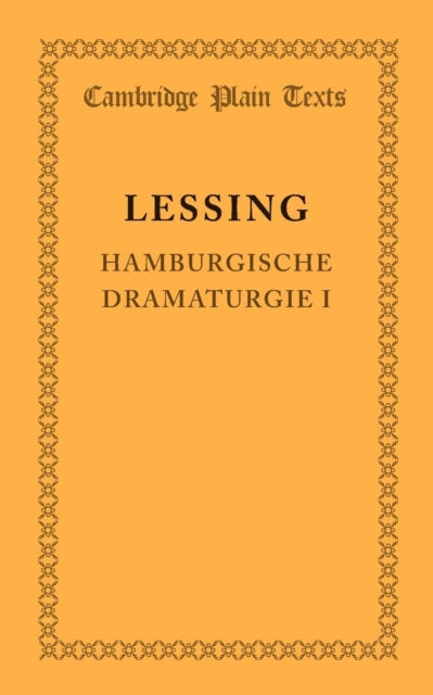 Hamburgische Dramaturgie I