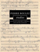Book cover of: Pierre Boulez Studies. By: Edward Campbell