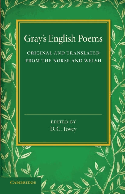 Book cover of: Gray's English Poems. By: Thomas Gray