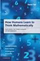 Book cover of: How Humans Learn to Think Mathematically. By: David Tall