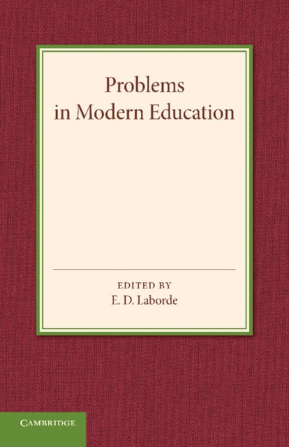Book cover of: Problems in Modern Education. By: E. D. Laborde