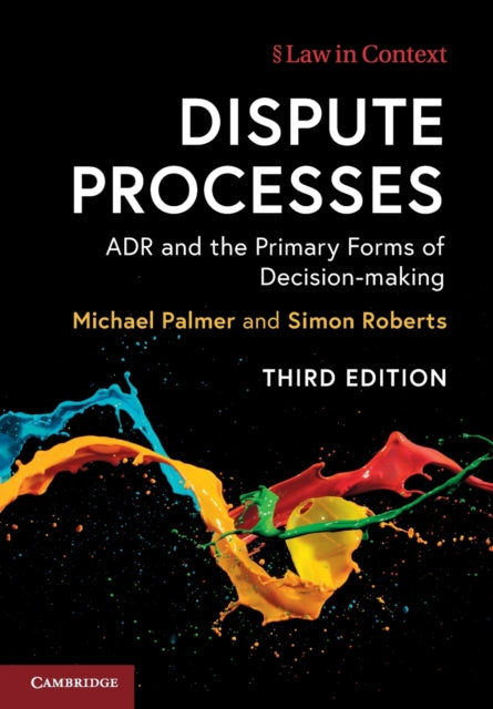 Book cover of: Dispute Processes. By: Michael Palmer