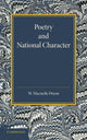 Book cover of: Poetry and National Character