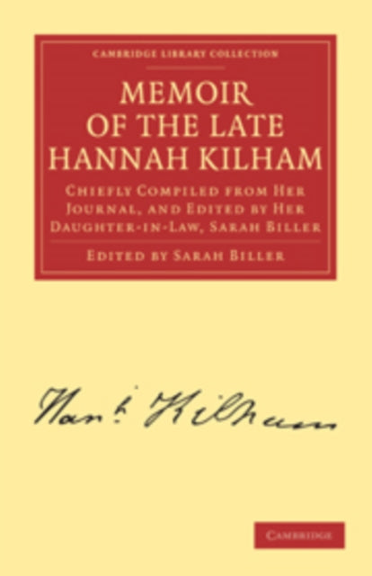 Book cover of: Memoir of the Late Hannah Kilham. By: Hannah Kilham