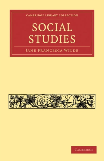 Book cover of: Social Studies. By: Jane Francesca Wilde