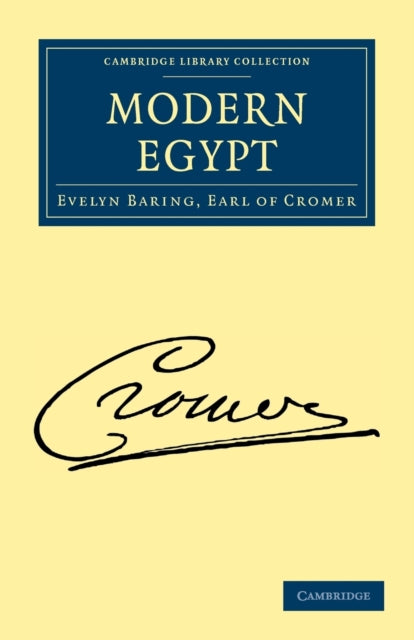 Book cover of: Modern Egypt. By: Evelyn Baring