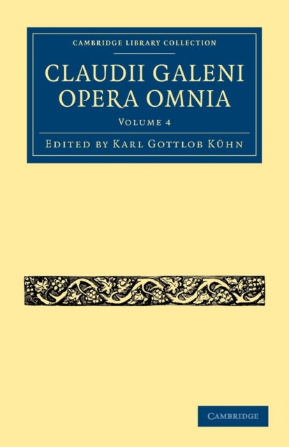 Book cover of: Claudii Galeni Opera Omnia. By: Karl Gottlob Kühn