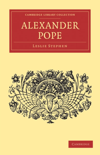 Book cover of: Alexander Pope. By: Leslie Stephen