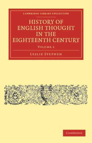 History of English Thought in the Eighteenth Century