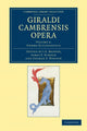 Book cover of: Giraldi Cambrensis opera. By: J. S. Brewer