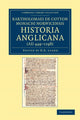 Book cover of: Bartholomaei de Cotton, Monachi Norwicensis, Historia Anglicana (AD 449–1298). By: Bartholomaeus de Cotton