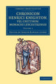 Book cover of: Chronicon Henrici Knighton vel Cnitthon, Monachi Leycestrensis. By: Henry Knighton