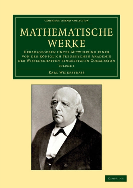 Book cover of: Mathematische Werke. By: Karl Weierstrass