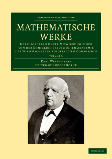 Book cover of: Mathematische Werke. By: Karl Weierstrass