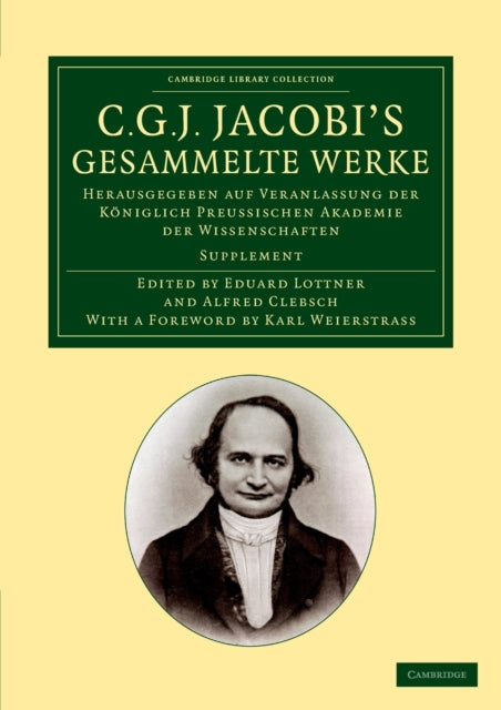 Book cover of: C. G. J. Jacobi's Gesammelte Werke. By: Carl Gustav Jacob Jacobi