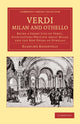 Book cover of: Verdi: Milan and Othello. By: Blanche Roosevelt