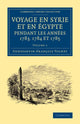 Book cover of: Voyage en Syrie et en Egypte pendant les annees 1783, 1784 et 1785. By: Constantin-François Volney