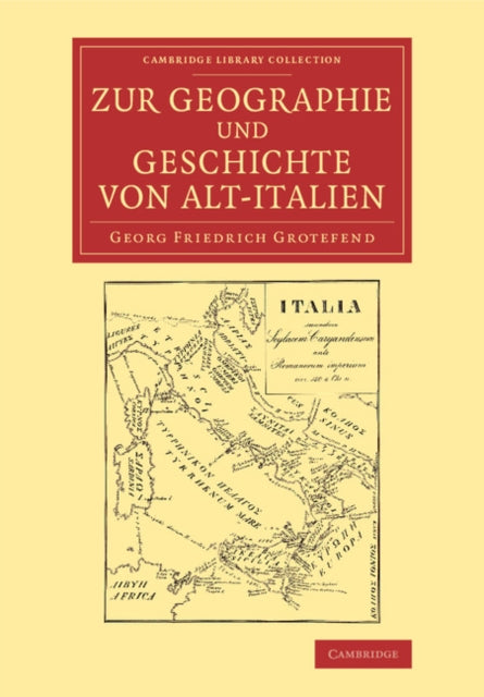 Book cover of: Zur Geographie und Geschichte von Alt-Italien. By: G. F. Grotefend