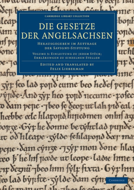 Book cover of: Die Gesetze der Angelsachsen. By: Felix Lieberman