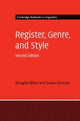 Book cover of: Register, Genre, and Style. By: Douglas Biber