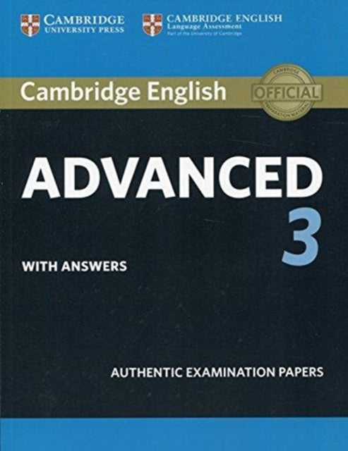 Book cover of: Cambridge English Advanced 3 Student's Book with Answers