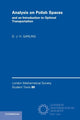 Book cover of: Analysis on Polish Spaces and an Introduction to Optimal Transportation. By: D. J. H. Garling