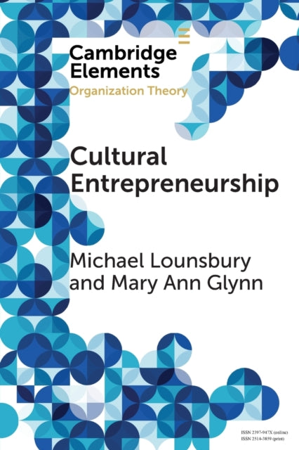 Book cover of: Cultural Entrepreneurship. By: Michael Lounsbury