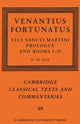 Book cover of: Venantius Fortunatus: Vita Sancti MartiniPrologue and Books I–II