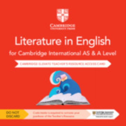 Book cover of: Cambridge International AS & A Level Literature in English Digital Teacher's Resource Access Card. By: Elizabeth Whittome