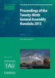 Book cover of: Proceedings of the Twenty-Ninth General Assembly Honolulu 2015. By: Piero Benvenuti