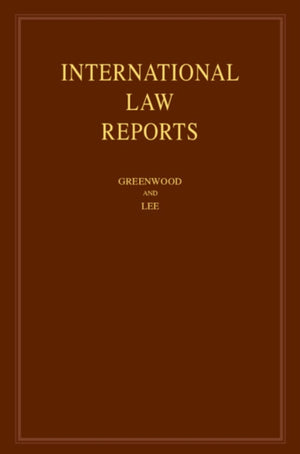 International Law Reports: Volume 193