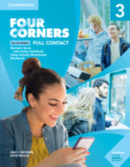 Book cover of: Four Corners Level 3 Full Contact with Online Self-study. By: Jack C. Richards