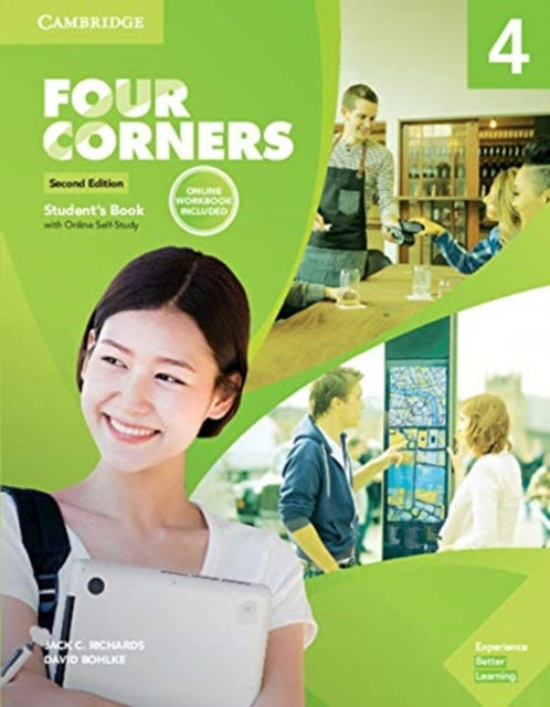 Book cover of: Four Corners Level 4 Student's Book with Online Self-study and Online Workbook. By: Jack C. Richards