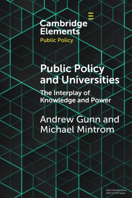 Book cover of: Public Policy and Universities. By: Andrew Gunn