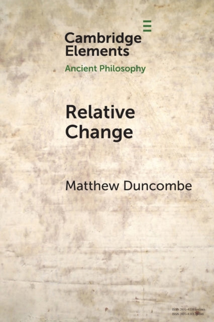 Book cover of: Relative Change. By: Matthew Duncombe